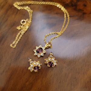 Flower Jewelry Set